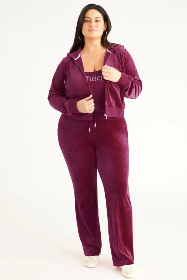 Plus-Size OG Big Bling Velour Track Pants - Image 3