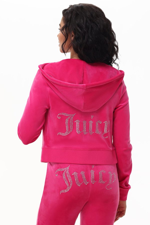 Custom Zodiac OG Big Bling Velour Hoodie - Image 2