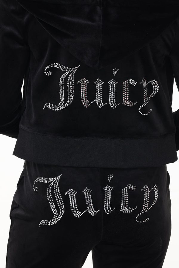 Custom Zodiac OG Big Bling Velour Hoodie - Image 3