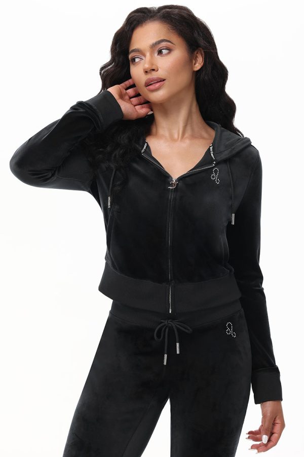Custom Zodiac OG Big Bling Velour Hoodie - Image 7