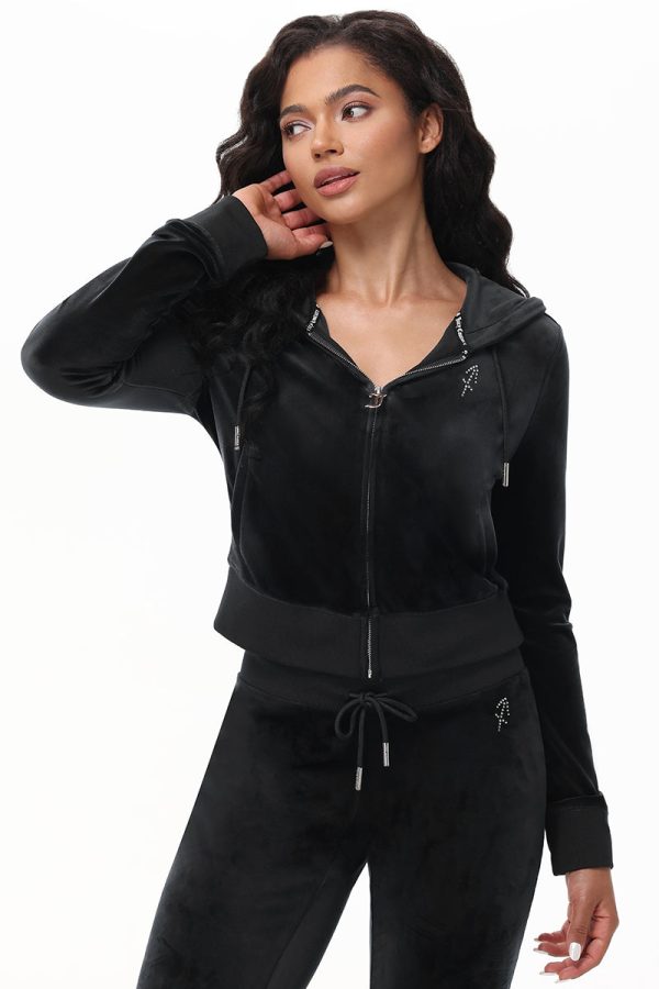 Custom Zodiac OG Big Bling Velour Hoodie - Image 11