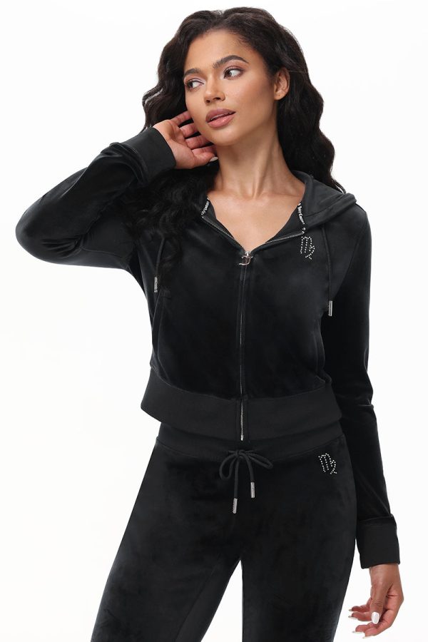 Custom Zodiac OG Big Bling Velour Hoodie - Image 8