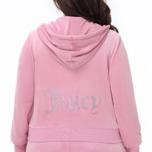 Plus-Size OG Big Bling Velour Hoodie