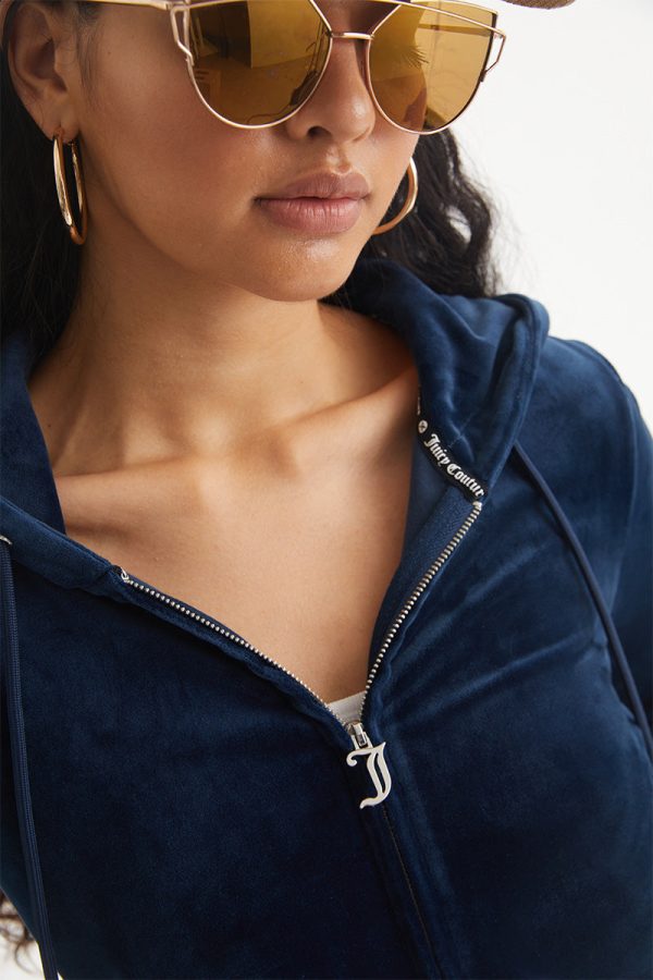 Aquarius Customizable Big Bling Velour Hoodie - Image 5