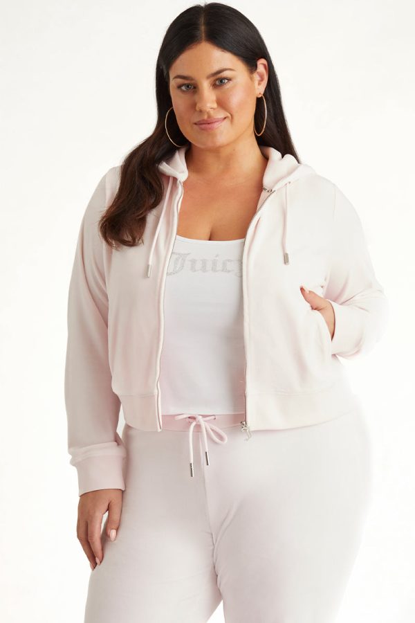 Plus-Size OG Big Bling Velour Hoodie - Image 2