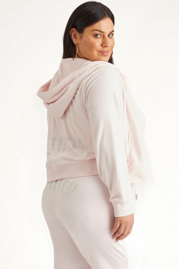 Plus-Size OG Big Bling Velour Hoodie - Image 3