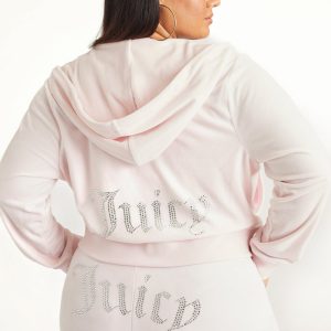 Plus-Size OG Big Bling Velour Hoodie