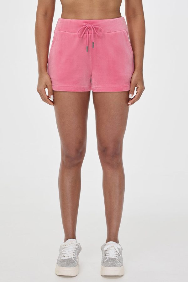 Big Bling Velour Track Shorts - Image 3