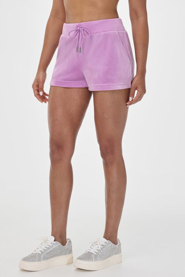 Big Bling Velour Track Shorts - Image 3