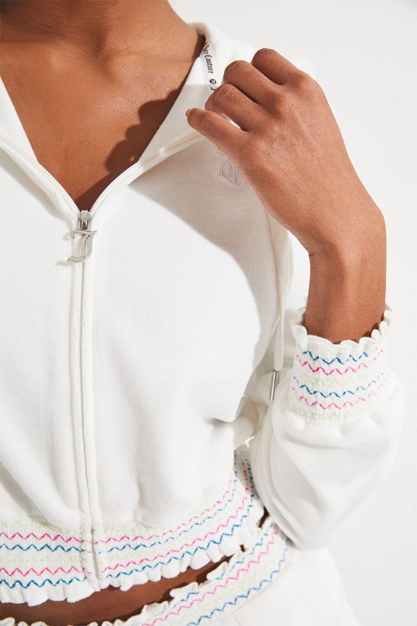 Retro Cotton Velour Hoodie - Image 8