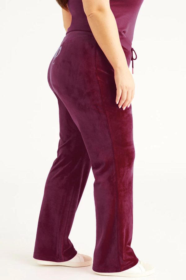 Plus-Size OG Big Bling Velour Track Pants - Image 2