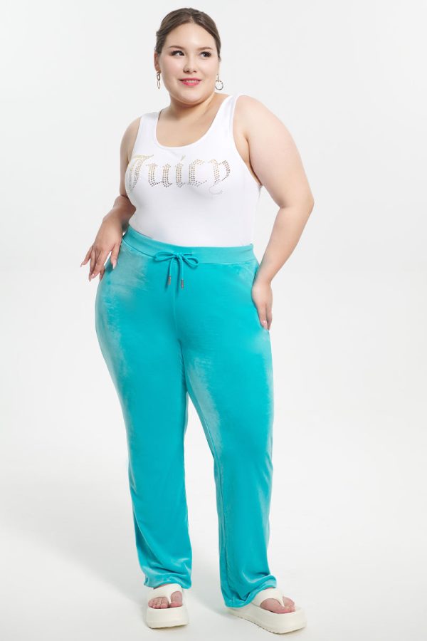 Plus-Size OG Big Bling Velour Track Pants - Image 5