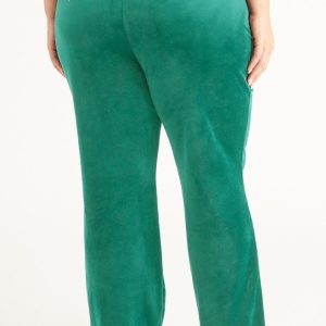 Plus-Size OG Big Bling Velour Track Pants