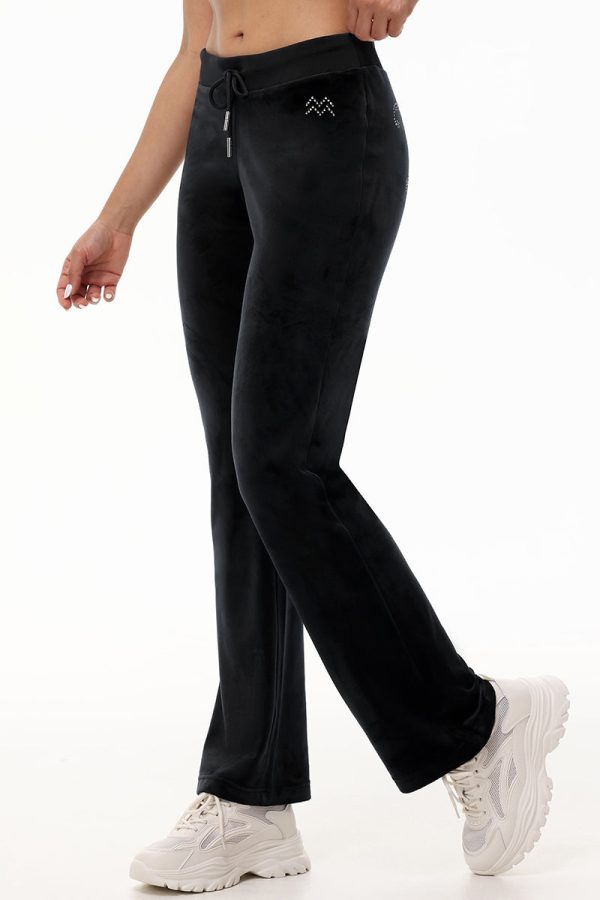 Custom Zodiac OG Big Bling Velour Track Pants - Image 13