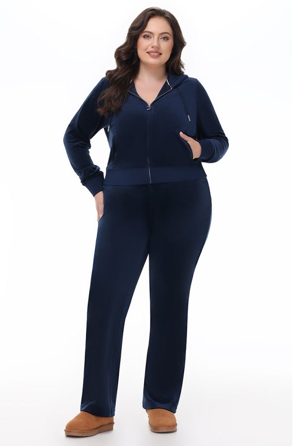 Plus-Size OG Big Bling Velour Track Pants - Image 5
