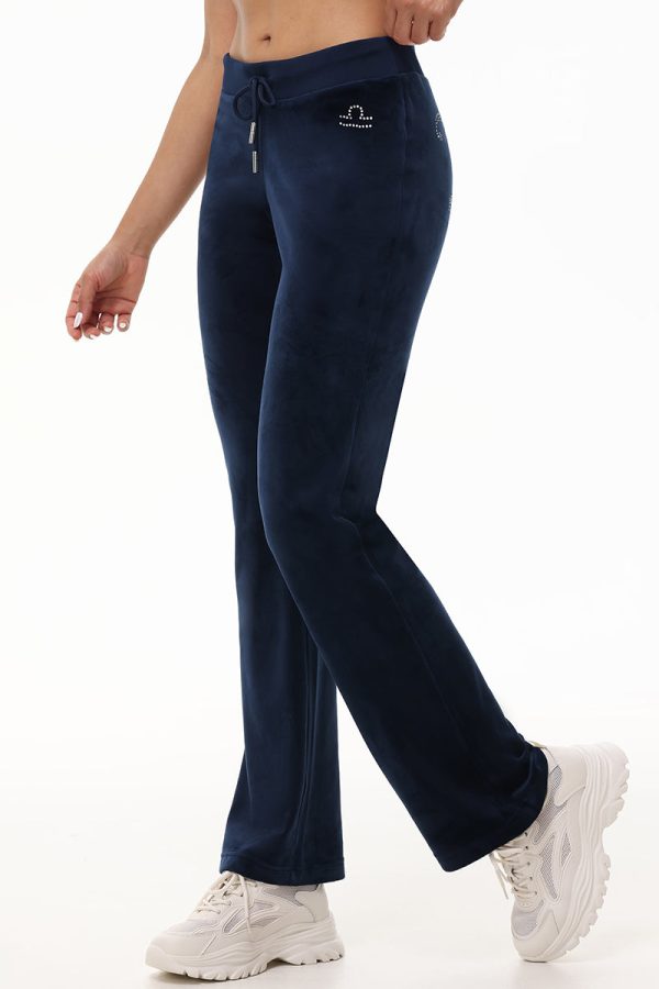 Custom Zodiac OG Big Bling Velour Track Pants - Image 9