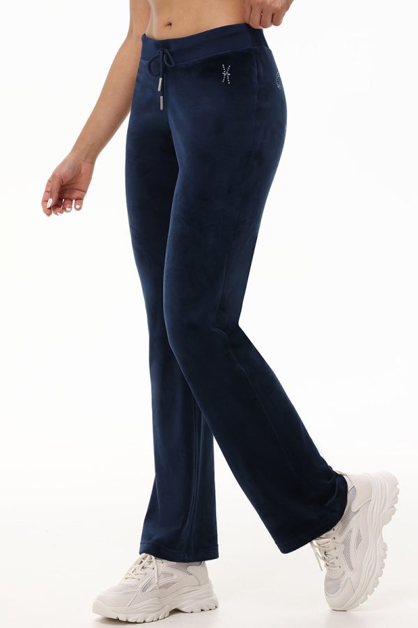Custom Zodiac OG Big Bling Velour Track Pants - Image 14