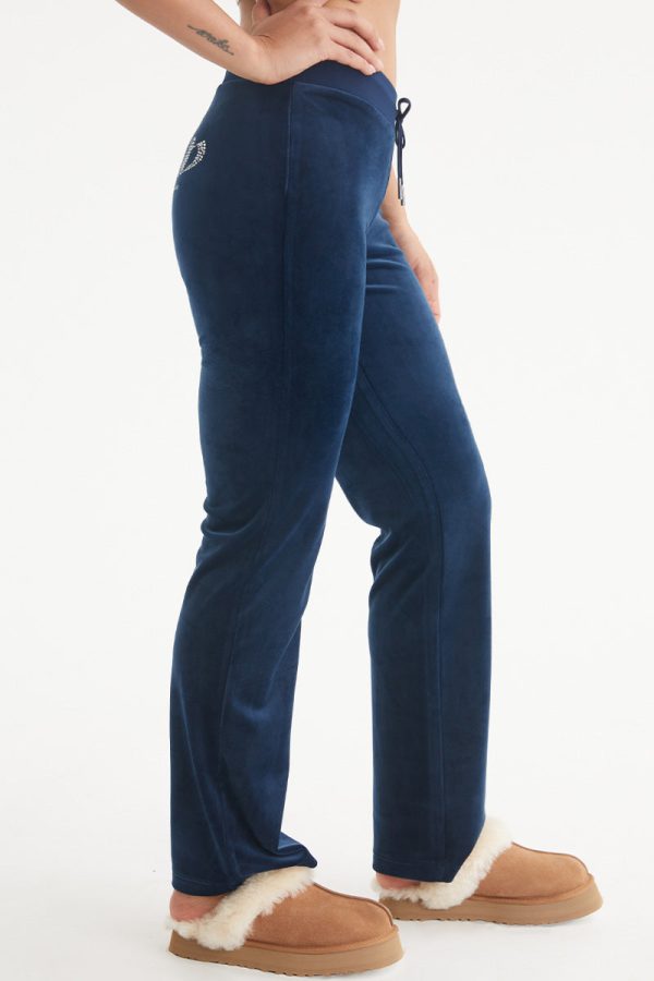 Cancer Customizable Big Bling Velour Track Pants - Image 4