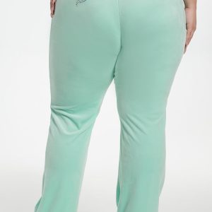 Plus-Size OG Big Bling Velour Track Pants