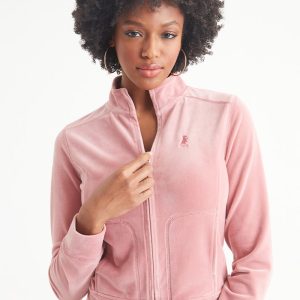 Velour Moto Jacket
