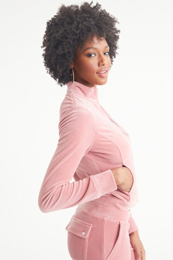 Velour Moto Jacket - Image 3