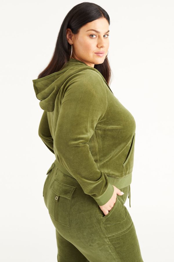 Plus-Size Icons Classic Cotton Velour Hoodie - Image 2