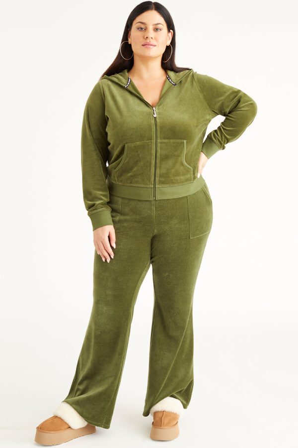 Plus-Size Icons Classic Cotton Velour Hoodie - Image 5