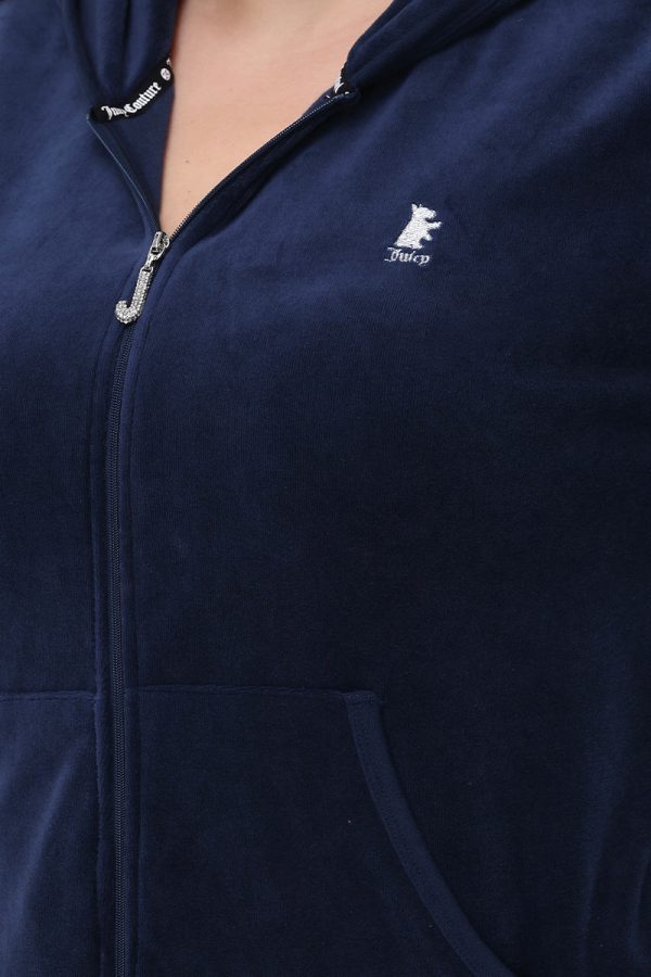 Plus-Size Scottie Cotton Velour Hoodie - Image 4