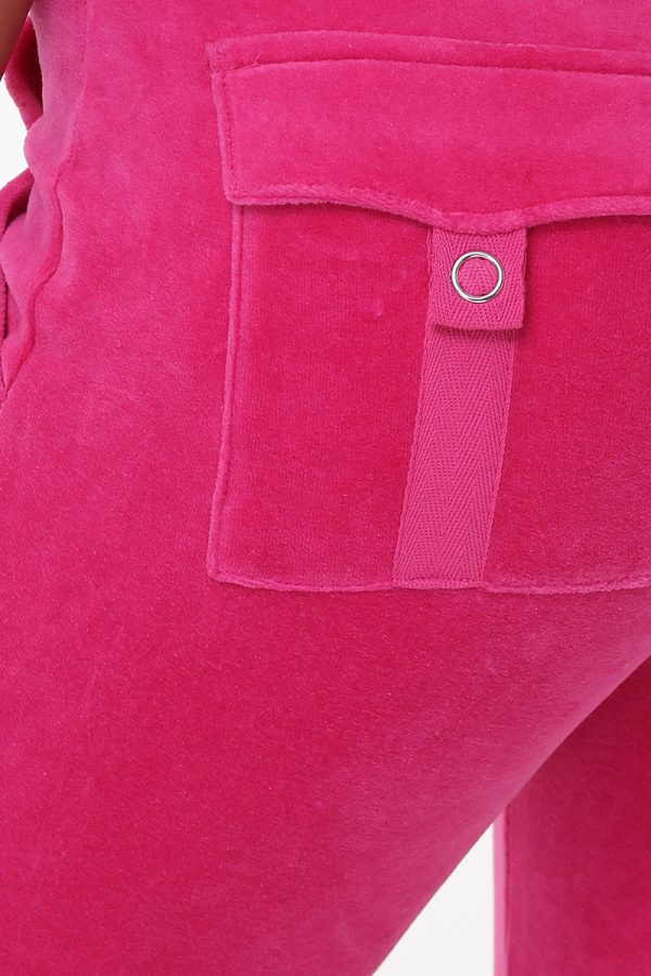 Hollywood Scottie Snap Pocket Cotton Velour Track Pants - Image 4