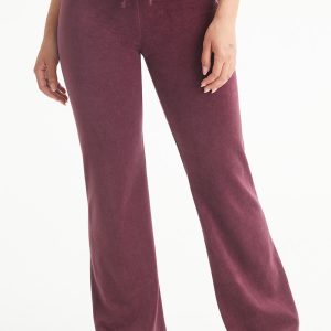 Malibu Small Bling Cotton Velour Track Pants