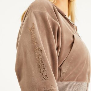 Cropped Jacket with Side Bling