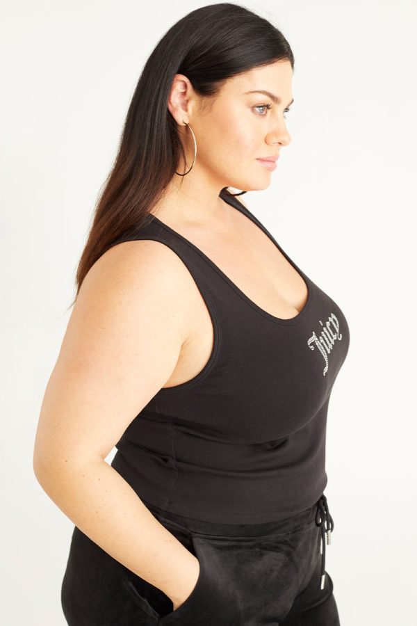 Plus-Size Small Bling Tank Top - Image 3