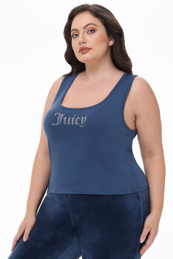 Plus-Size Small Bling Tank Top - Image 2