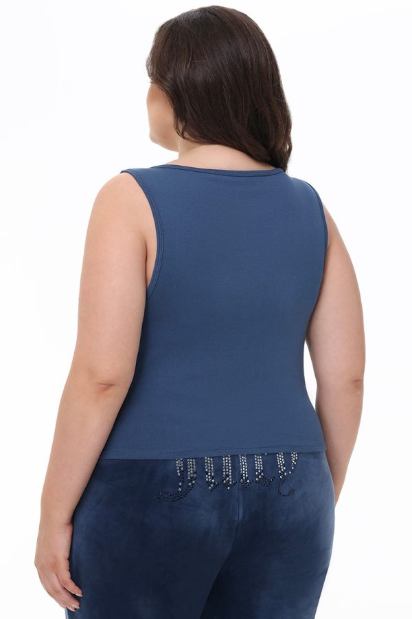 Plus-Size Small Bling Tank Top - Image 3