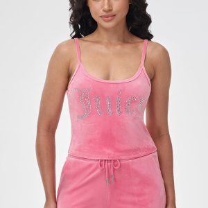 Big Bling Velour Tank Top