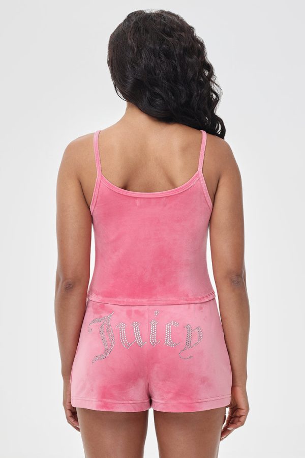 Big Bling Velour Tank Top - Image 2