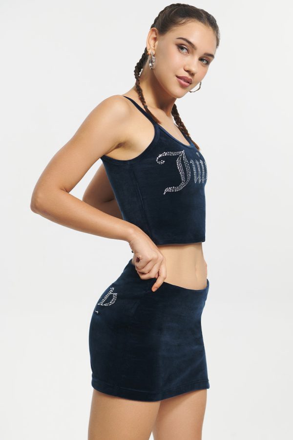 Big Bling Velour Tank Top - Image 3