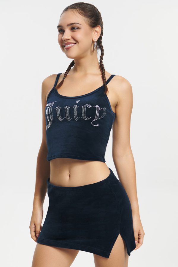 Big Bling Velour Tank Top - Image 2