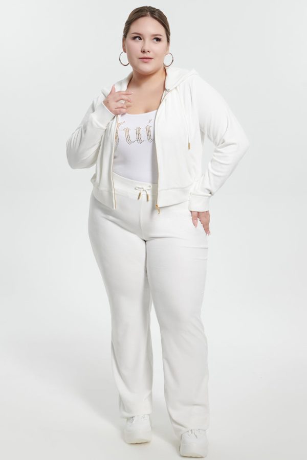 Plus-Size Ombre Big Bling Velour Track Pants - Image 5