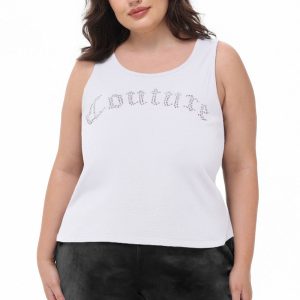 Plus-Size Big Bling Couture Tank Top