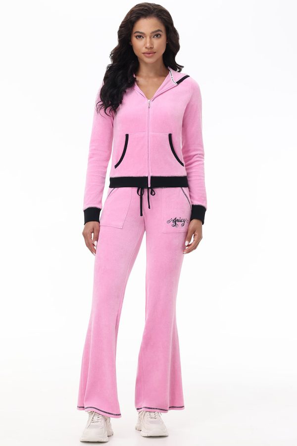 Sweetheart Cotton Velour Track Pants - Image 5