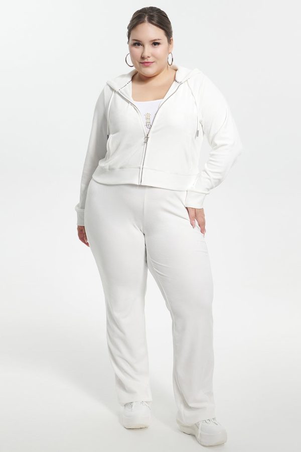 Bride Customizable Big Bling Velour Track Pants - Image 10
