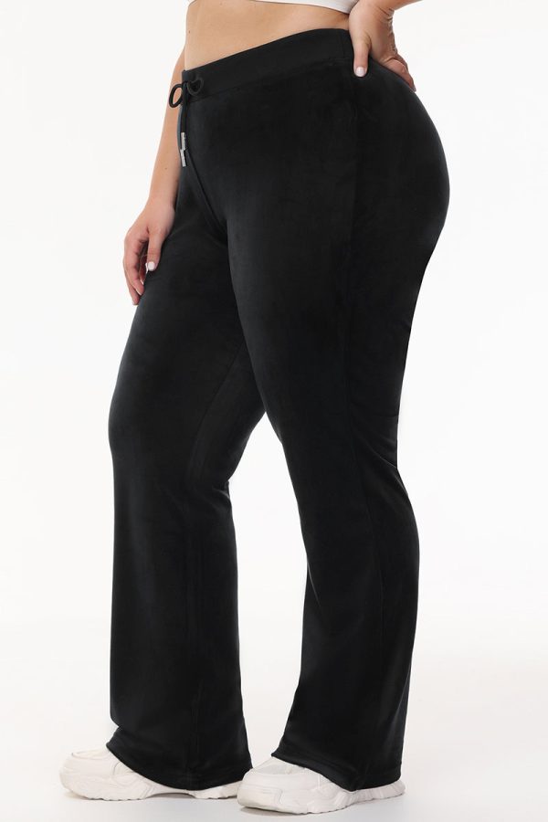 Bride Customizable Big Bling Velour Track Pants - Image 9