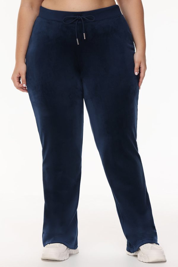 Bride Customizable Big Bling Velour Track Pants - Image 8