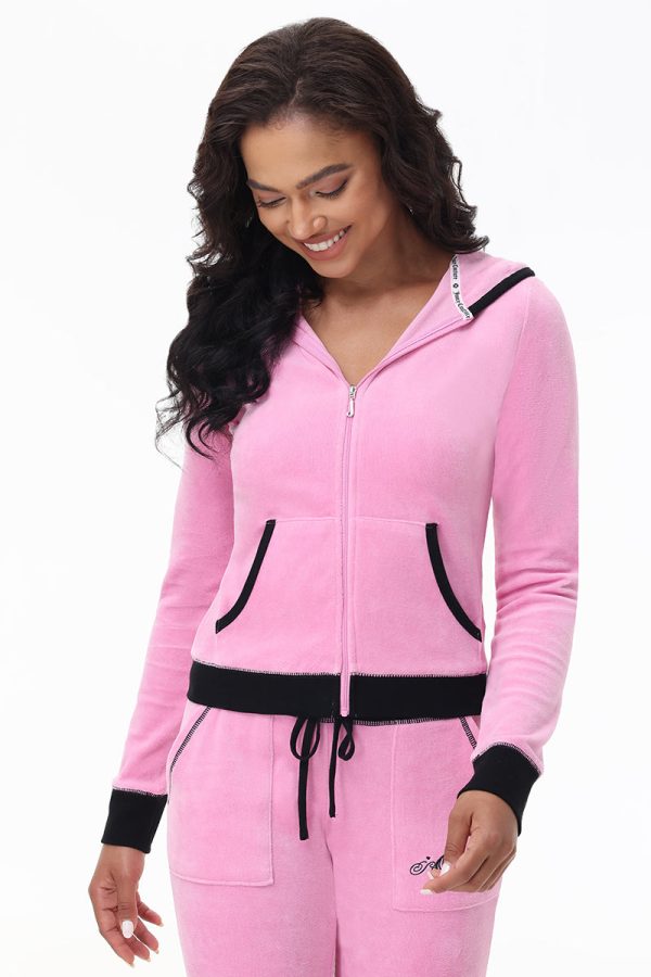 Sweetheart Cotton Velour Hoodie - Image 2