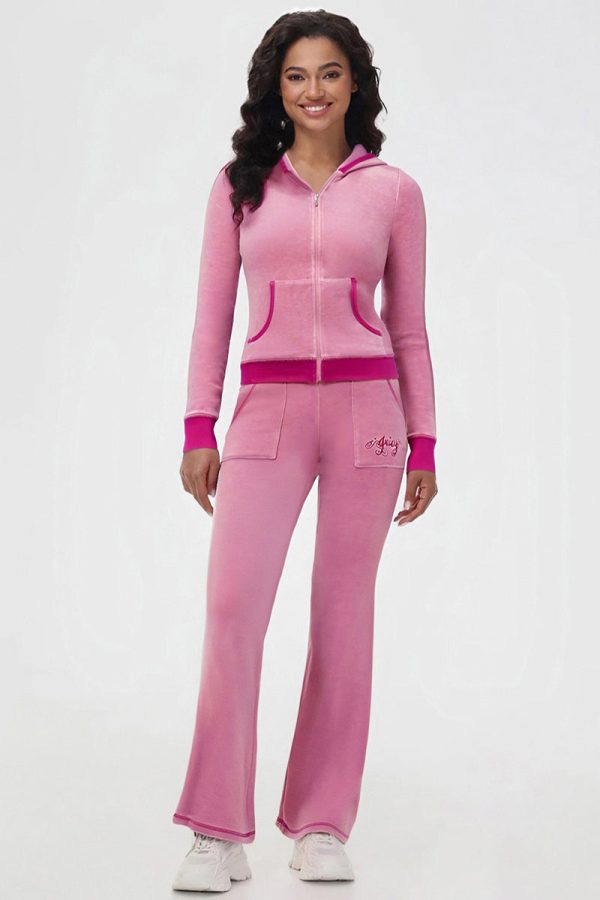 Sweetheart Cotton Velour Track Pants - Image 6