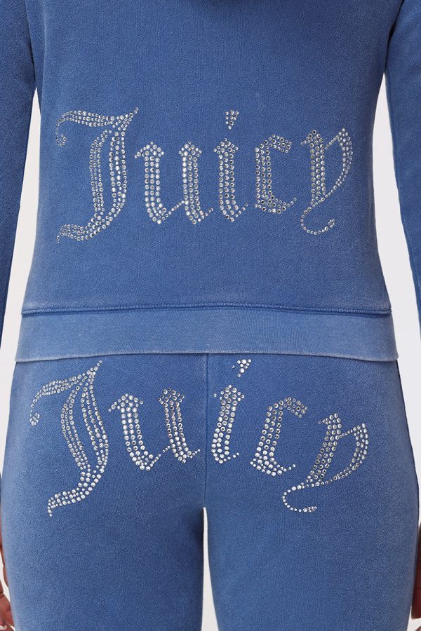 Big Bling Towel Terry Zip Hoodie - Image 4
