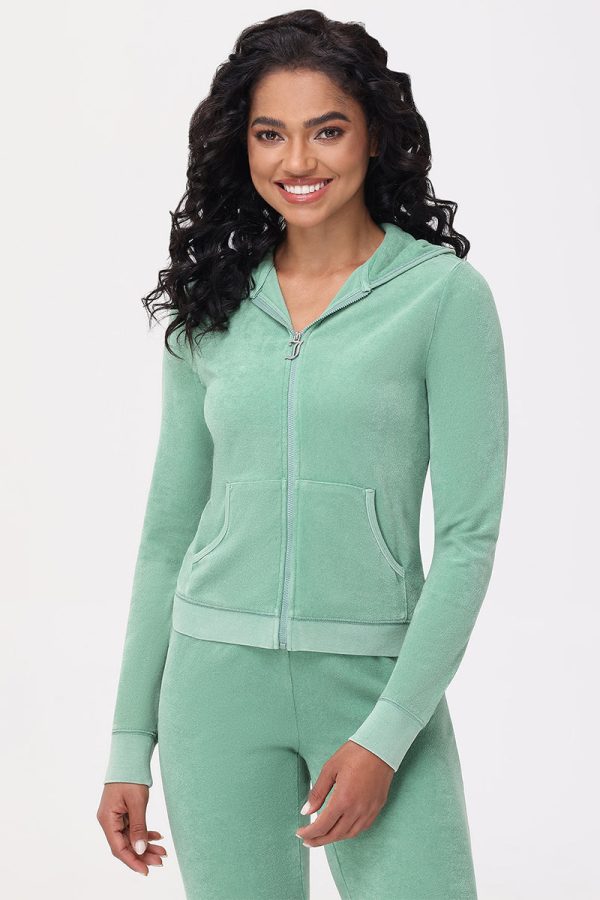 Big Bling Towel Terry Zip Hoodie - Image 3