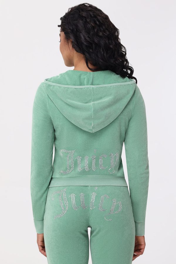 Big Bling Towel Terry Zip Hoodie - Image 2