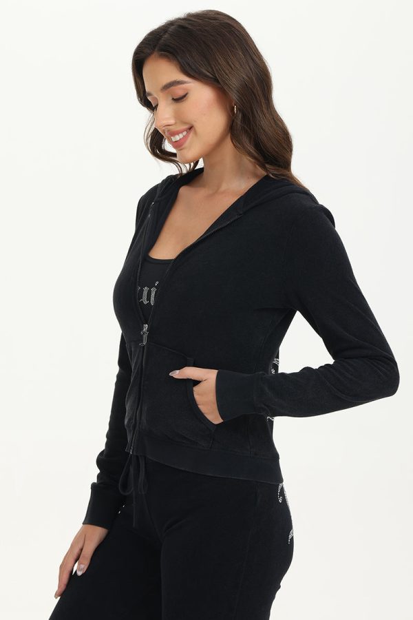 Big Bling Towel Terry Zip Hoodie - Image 3